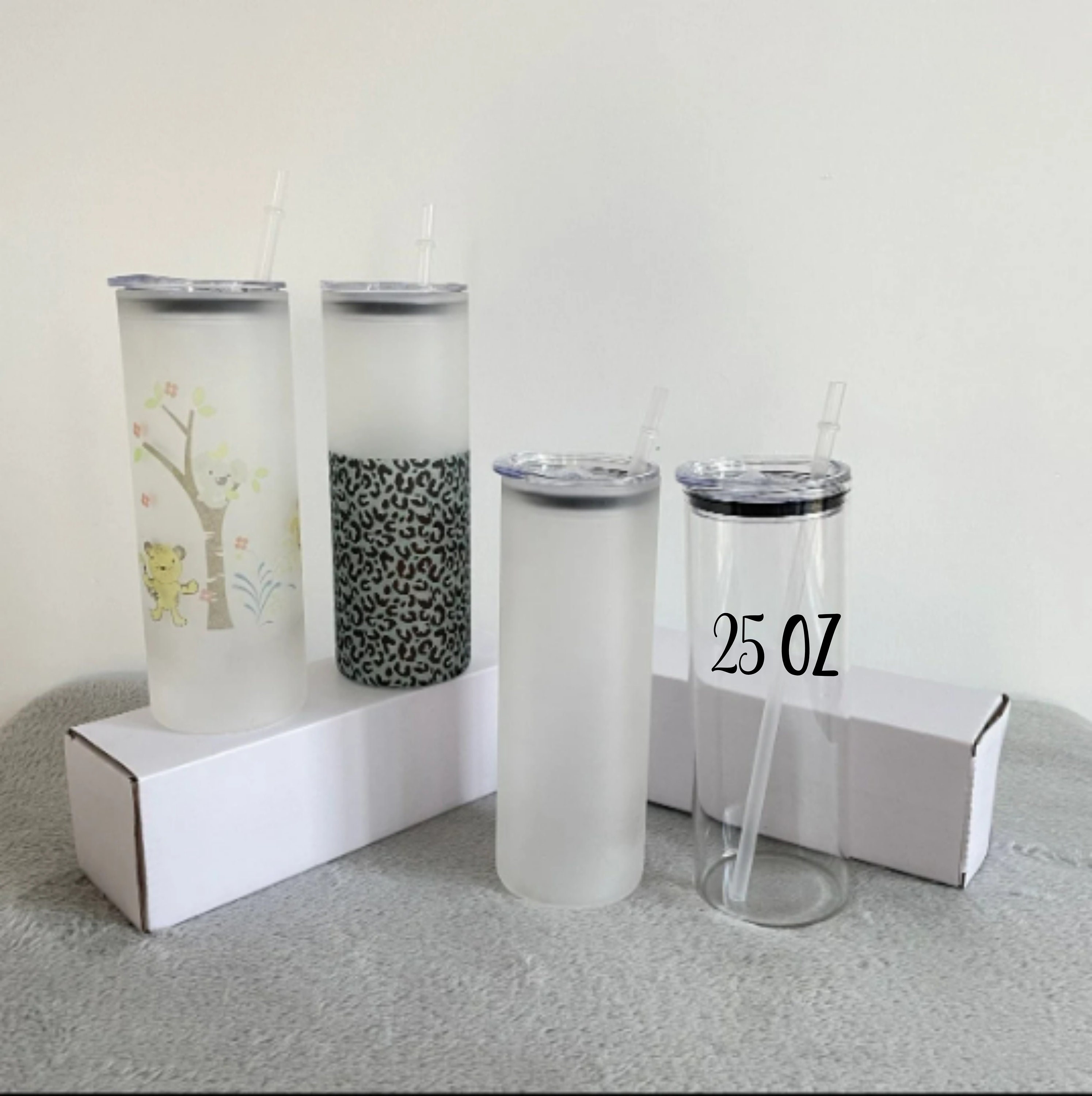 12 Oz 16 Oz 25 Oz Sublimation Glass Can Sublimation Libby Etsy