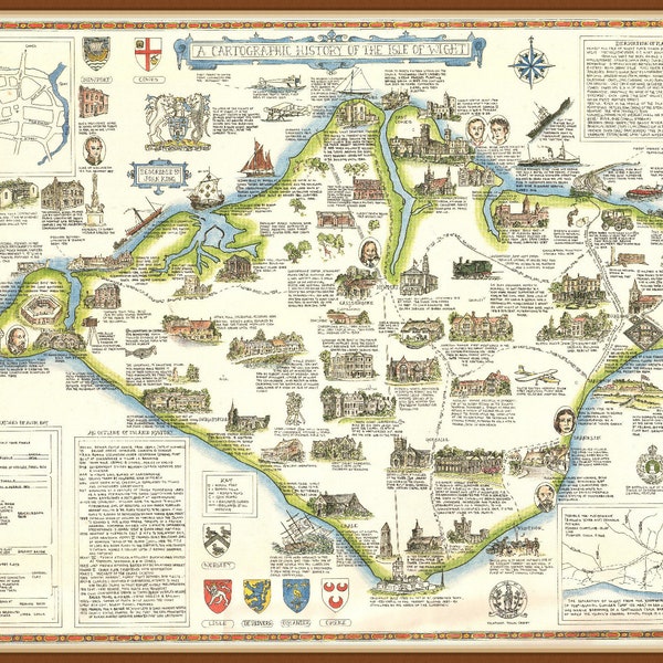 Isle of Wight Print - Etsy UK