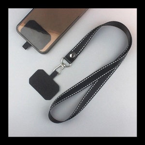 Lanyard Keychains Set For iPhone Cell Phone Case iPod Keys Strap - Black Grey Rainbow Colours Long Short Three Colours to Choose