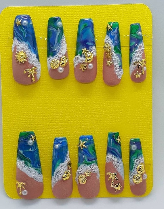Nail Art Stickers Water Transfer Nail Decals Summer Sea Animal Series Nail  Stickers Nail Art Supplies Manicure Tips Accessories Ocean Dolphin Starfish  Seaweed Nail Designs Decorations for Women Girls : Amazon.in: Beauty