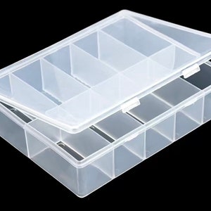Homemaxs 56 Grids Detachable Storage Box Nail Charm Organizer False Nail Container