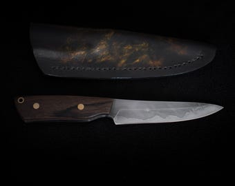 Handgeschmiedetes Messer mit Hamon