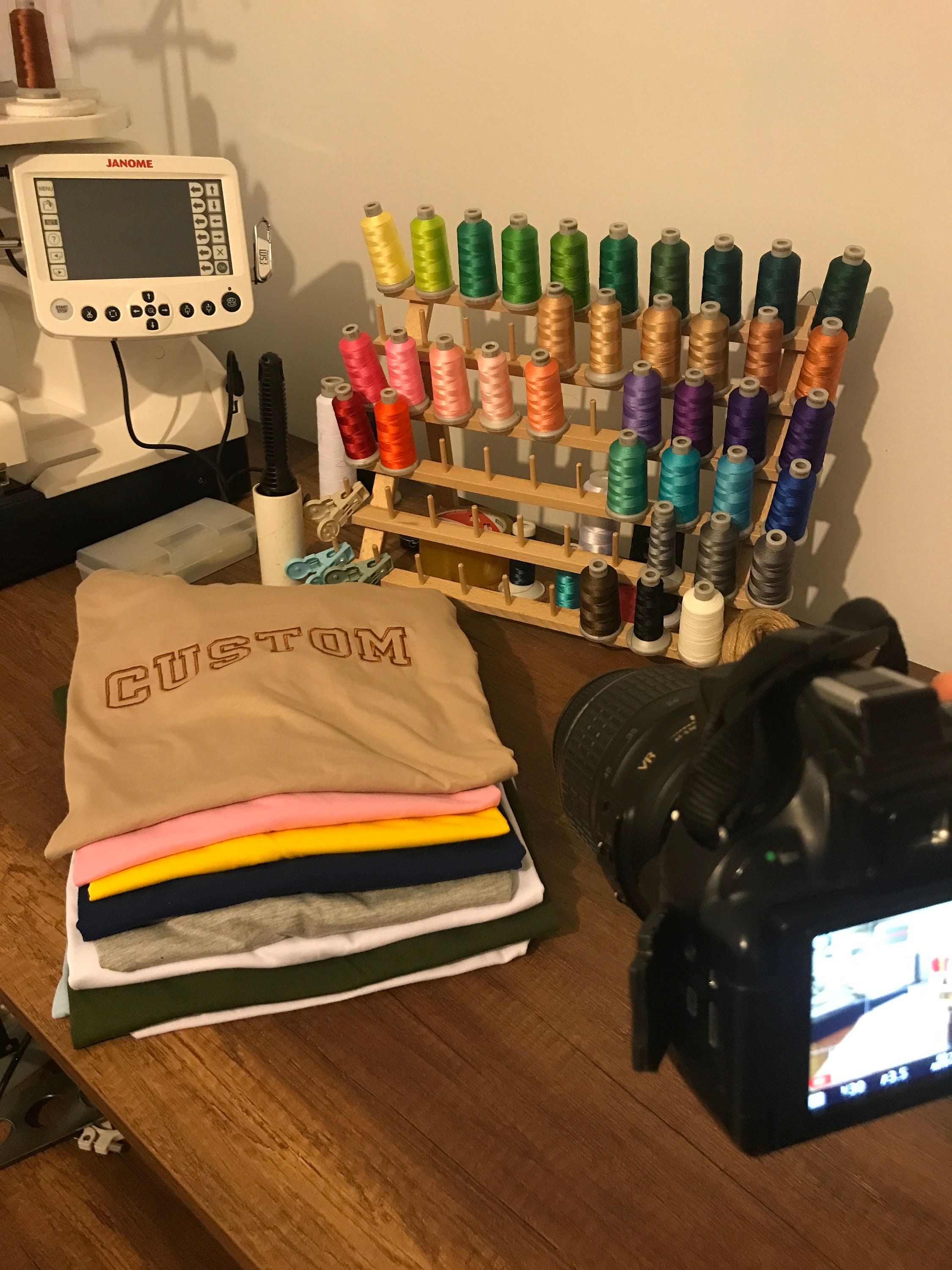 Custom Embroidered T Shirt Embroidered Tee Custom Etsy