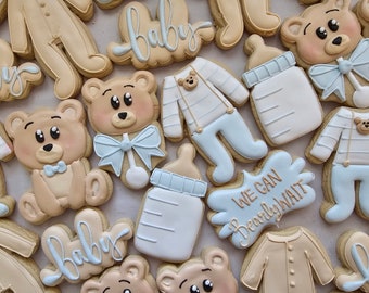 Bear Baby Shower Cookies