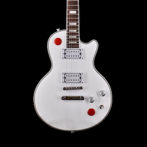 Single Cut Buckethead White Electric Guitar 6 String