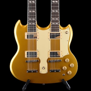 Double Neck 12/6 Gold Top Electric Guitar