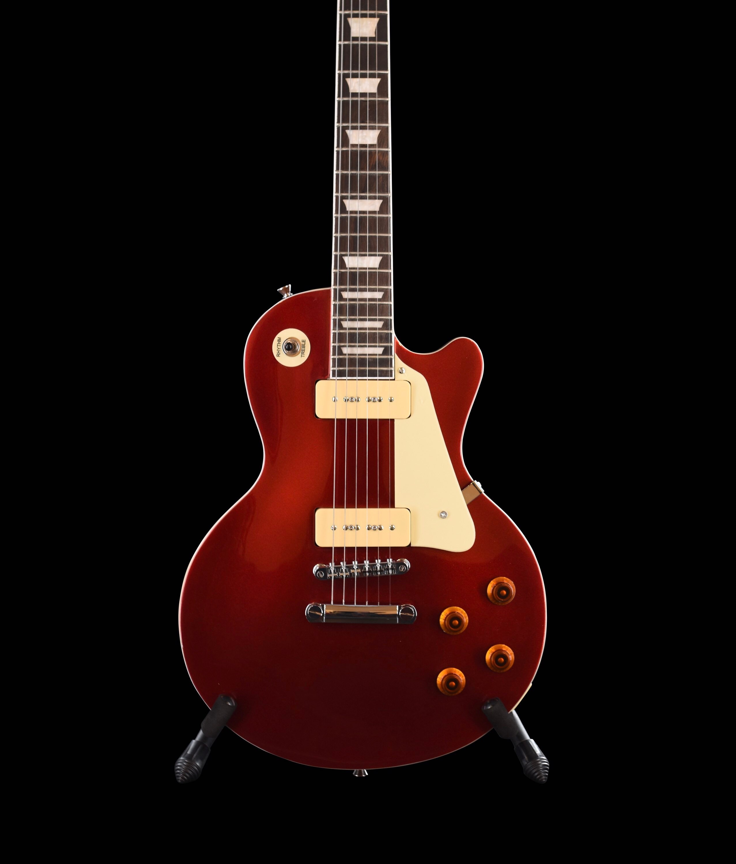 red gold guitar