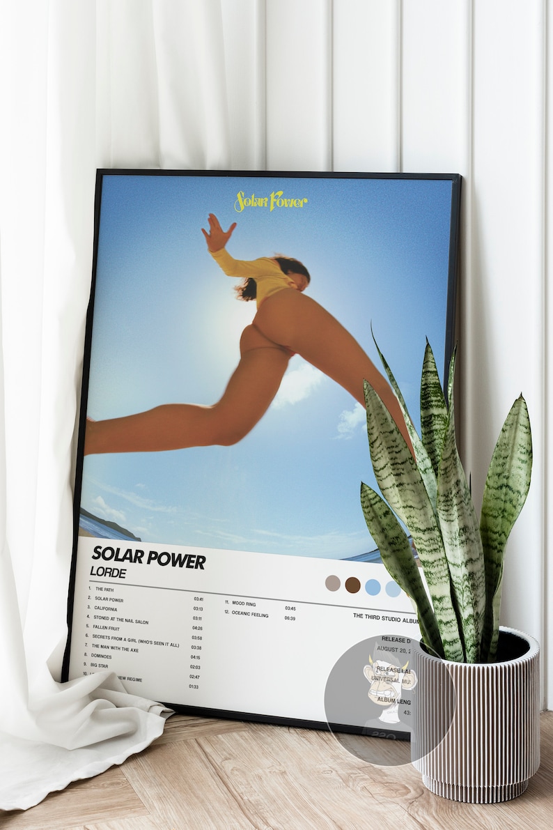 Lorde Solar Power Album Cover Poster Etsy Australia