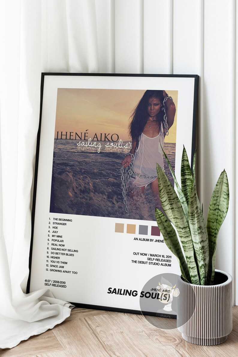 Jhene Aiko Sailing Souls Album Cover Poster Etsy