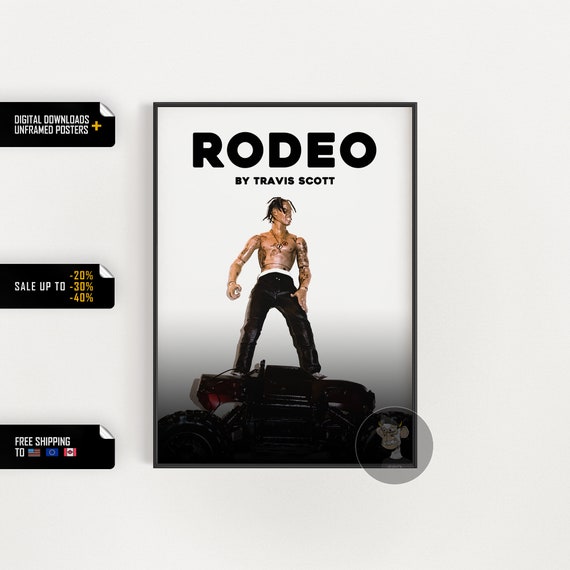 Travis Scott Rodeo Album Cover Poster Create Your Own Etsy Canada