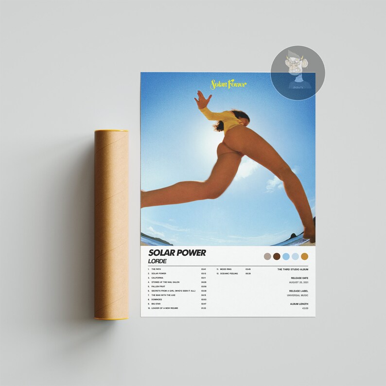 Lorde Solar Power Album Cover Poster Etsy Australia