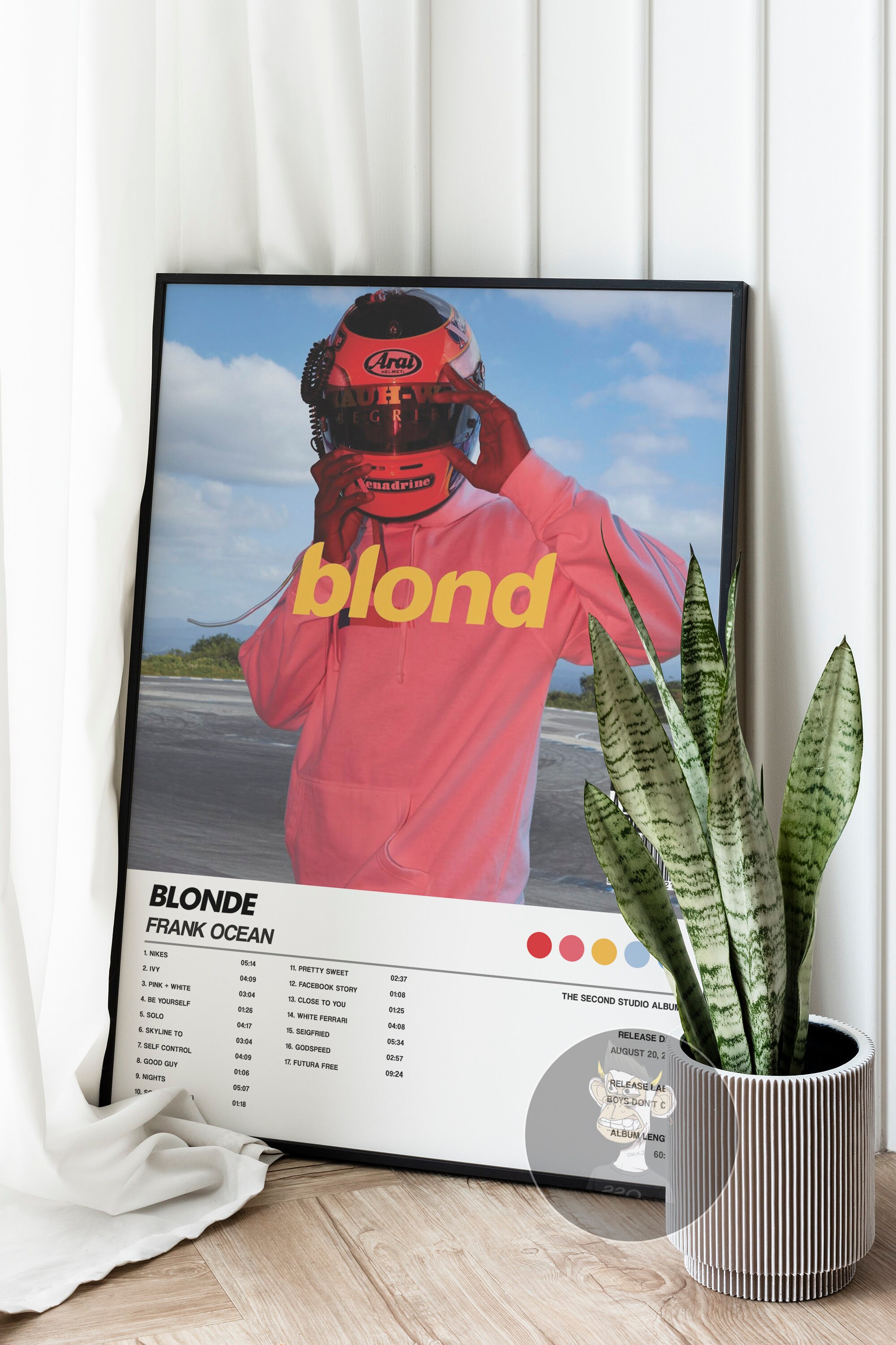 Frank Ocean Blonde / Blond Album Cover Poster - Etsy