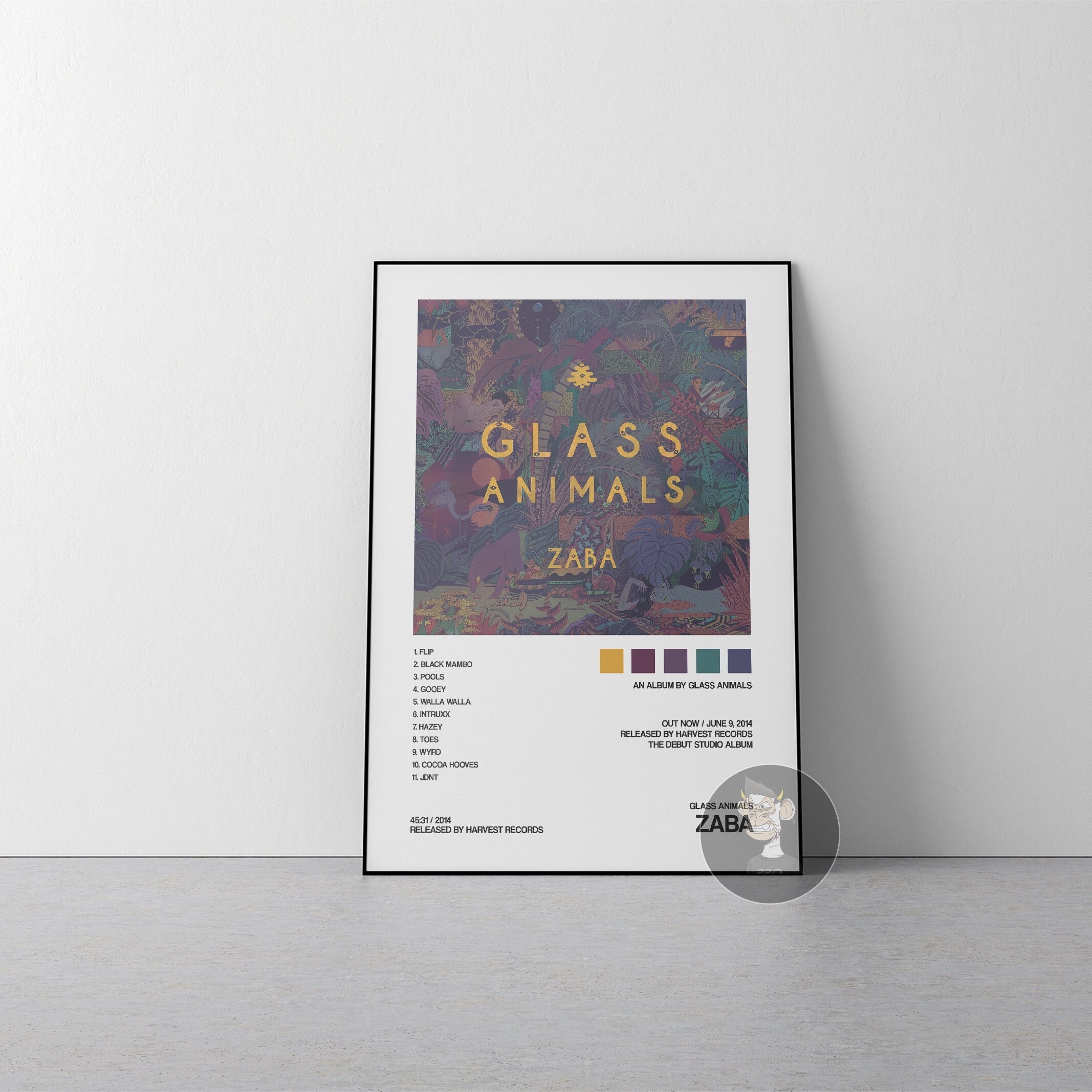 Glass Animals Zaba Album Cover Poster - Etsy Australia