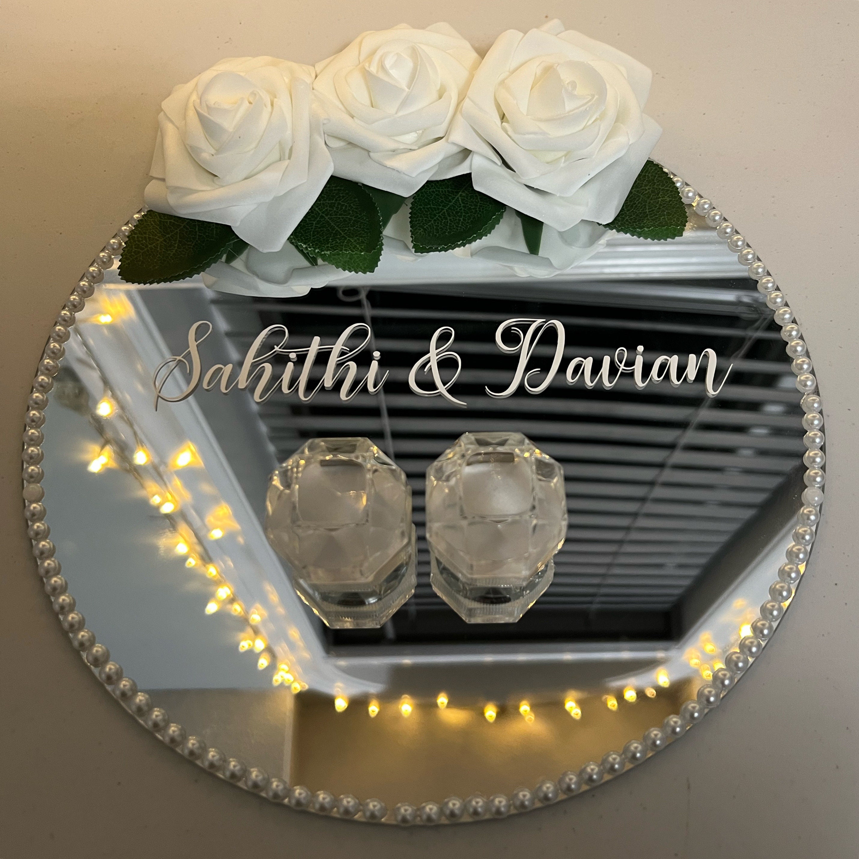 Engagement Tray Decoration With Flowers 2024 | favors.com