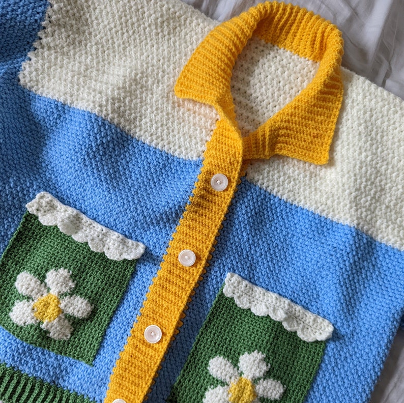 Flower Jacket Crochet Pattern Etsy