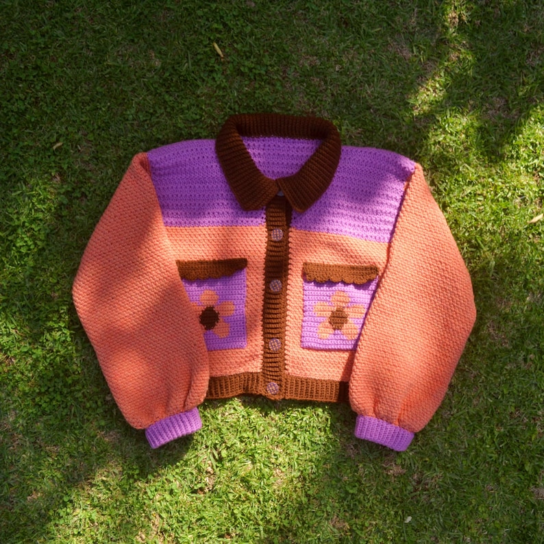 Flower Jacket Crochet Pattern Etsy