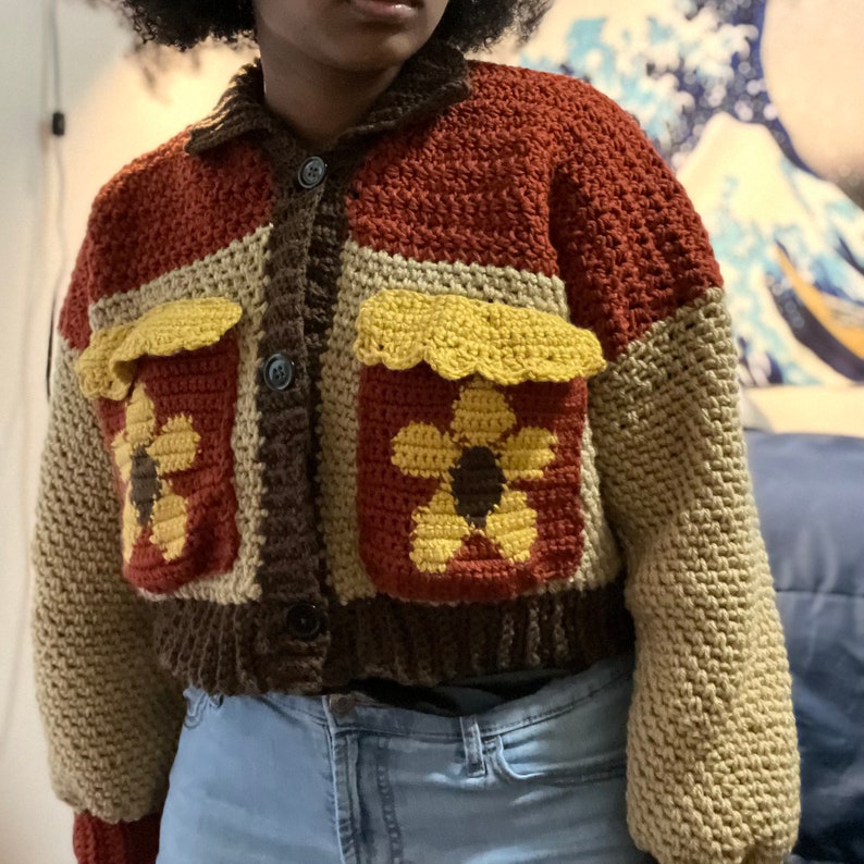 Flower Jacket Crochet Pattern Etsy