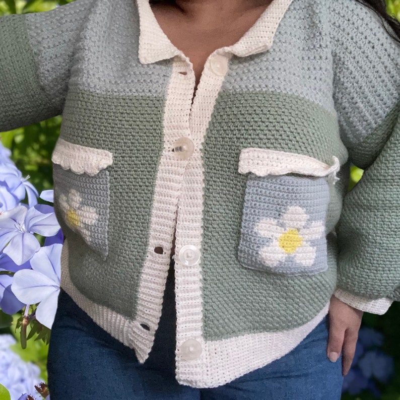 Flower Jacket Crochet Pattern Etsy