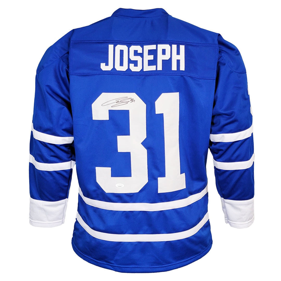 Signed Curtis Joseph Fanatics Toronto Maple Leafs Jersey Inscribed 454  Saves Coa