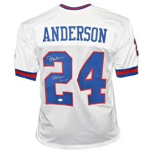 Ottis Anderson Signed New York Giants Throwback Jersey (JSA COA) Super Bowl  MVP