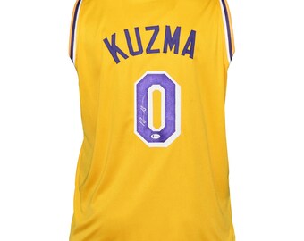 Kyle Kuzma Los Angeles Lakers Autographed White w/ Purple Pro
