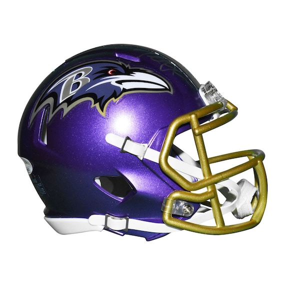 Terrell Suggs Signed Baltimore Ravens Eclipse Speed Full-Size Replica  Football Helmet (JSA)