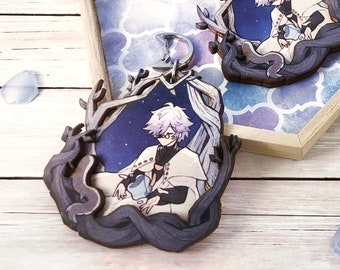 Professor Qifrey 2.5" 2-layer Wood Charm || Witch Hat Atelier Wooden Basswood Keychain Phone Charm Lanyard Ita Bag Accessory