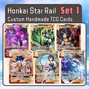崩壊3rd ポケモントレーナーカード - セット1 - 非公式ホログラフィックハンドメイドポケモンカード [崩壊3rd ポケモンTCG]