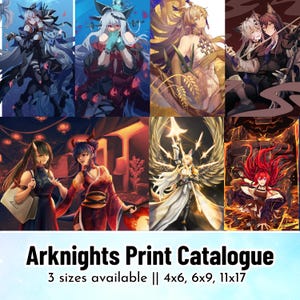 Arknights Print Catalogue || Arknights Operator Fanart, Anime Posters, Wall Art – Skadi Nearl Texas Surtr Dusk Nian Mostima Fiametta Heidi