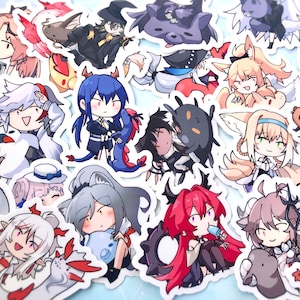 Operator + Plushies! Arknights Gacha Sticker Set Vol 1 || Wasserfeste Schreibwaren-Aufkleber für Laptop, Tragflasche, Planer, Aufklebersammler