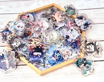 Arknights 1,5" linking Charms – mix en match je ketting! || Acryl sleutelhanger telefoonbedel