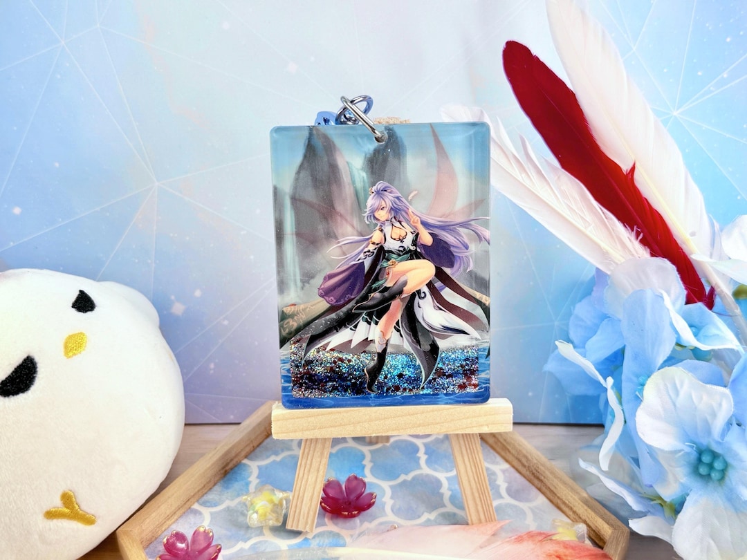 Fu Hua Azure Empyrea (phoenix of Shenzhou) Quicksand Keychain Honkai