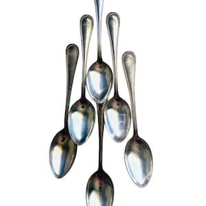 Vintage silver coffee spoons set 6szt - 800 silver marks - 193 gr weight