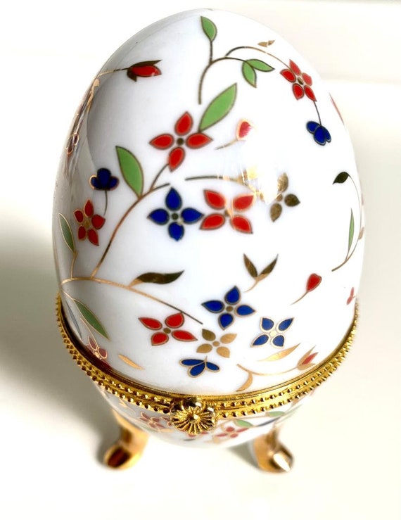 Porzellan Eier stil faberge Souvenir Box Geschenk Ei