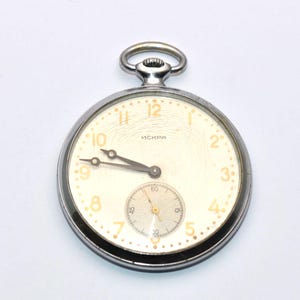 Vintage Pocket watch &quot;Искра&quot;, Mechanical, USSR. In work condition