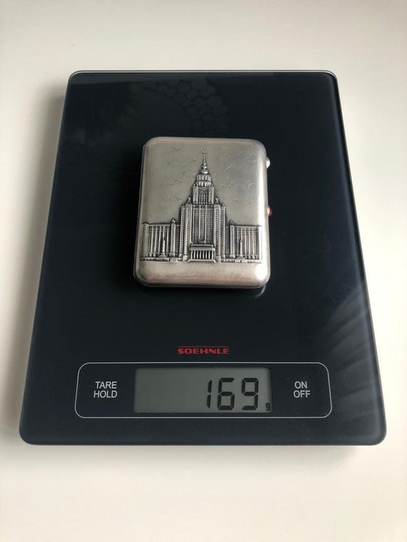 Russian Solid silver Cigarette case - .875 (84 Zo… - image 7