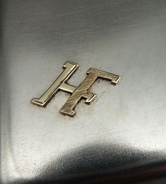 Solid silver antique cigarette case Herman Bank 8… - image 8