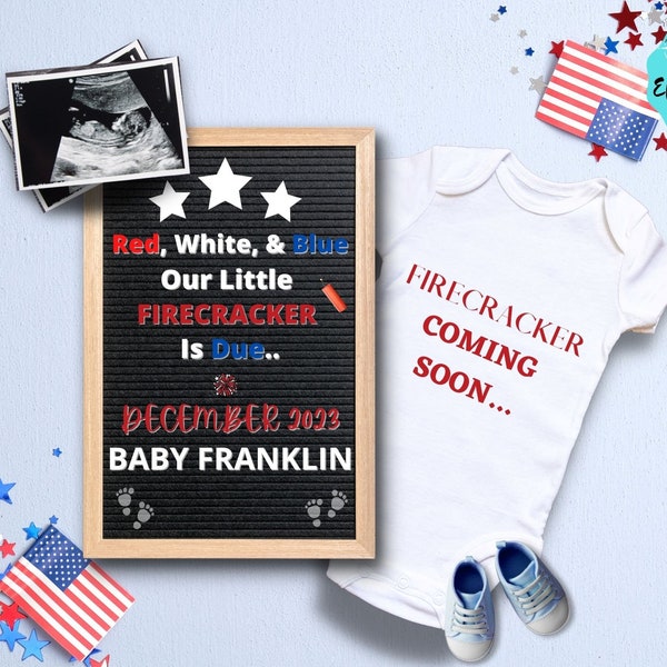 Labor Day Pregnancy Announcement - Etsy