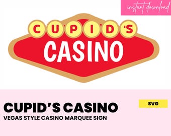 Amors Kasino Festzelt Zeichen SVG | Valentinstag & Junggesellinnenabschied Dekor (Digitaler Download)