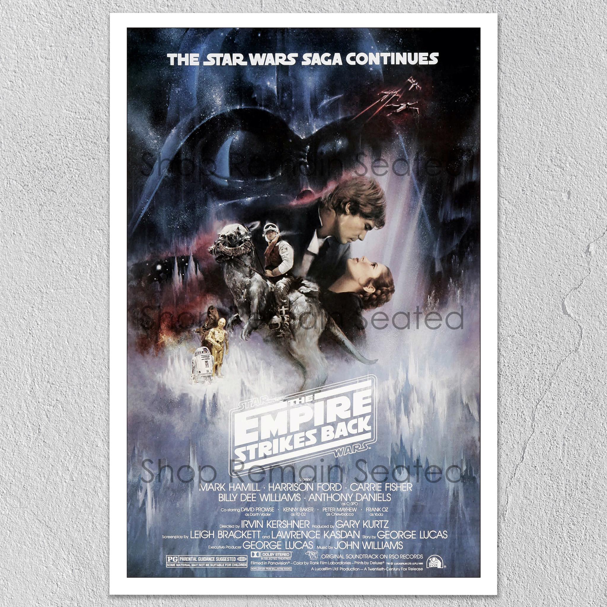 Star Wars Empire Strikes Back Poster | Style B Gone With the Wind