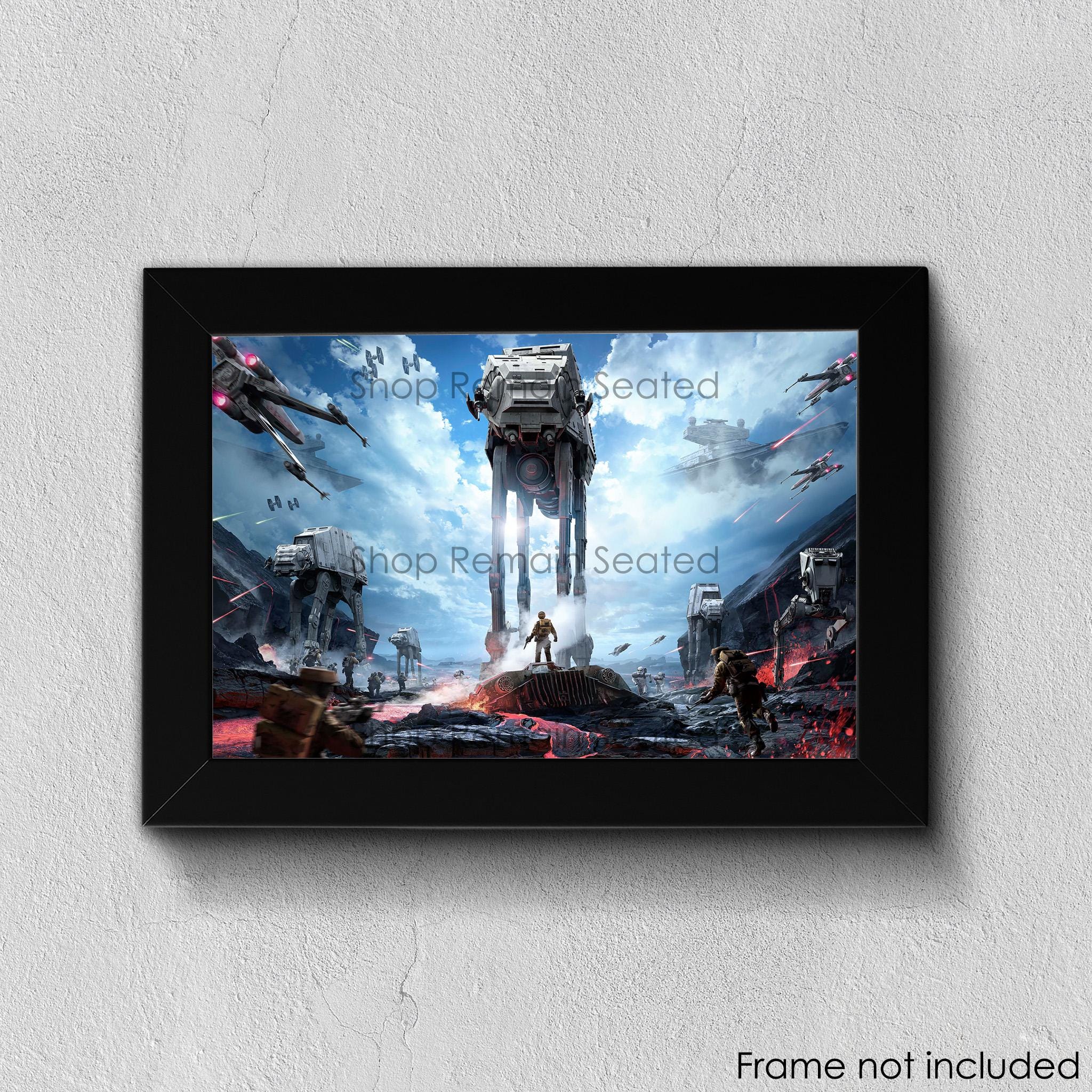 STAR WARS BATTLEFRONT アートパネル Star Wars Battlefront Poster | AT-AT Edge-to-edge Print | 2015