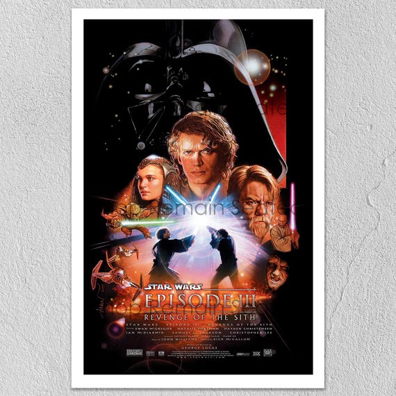 Star Wars Revenge of the Sith Theatrical Poster | Episode III 20th