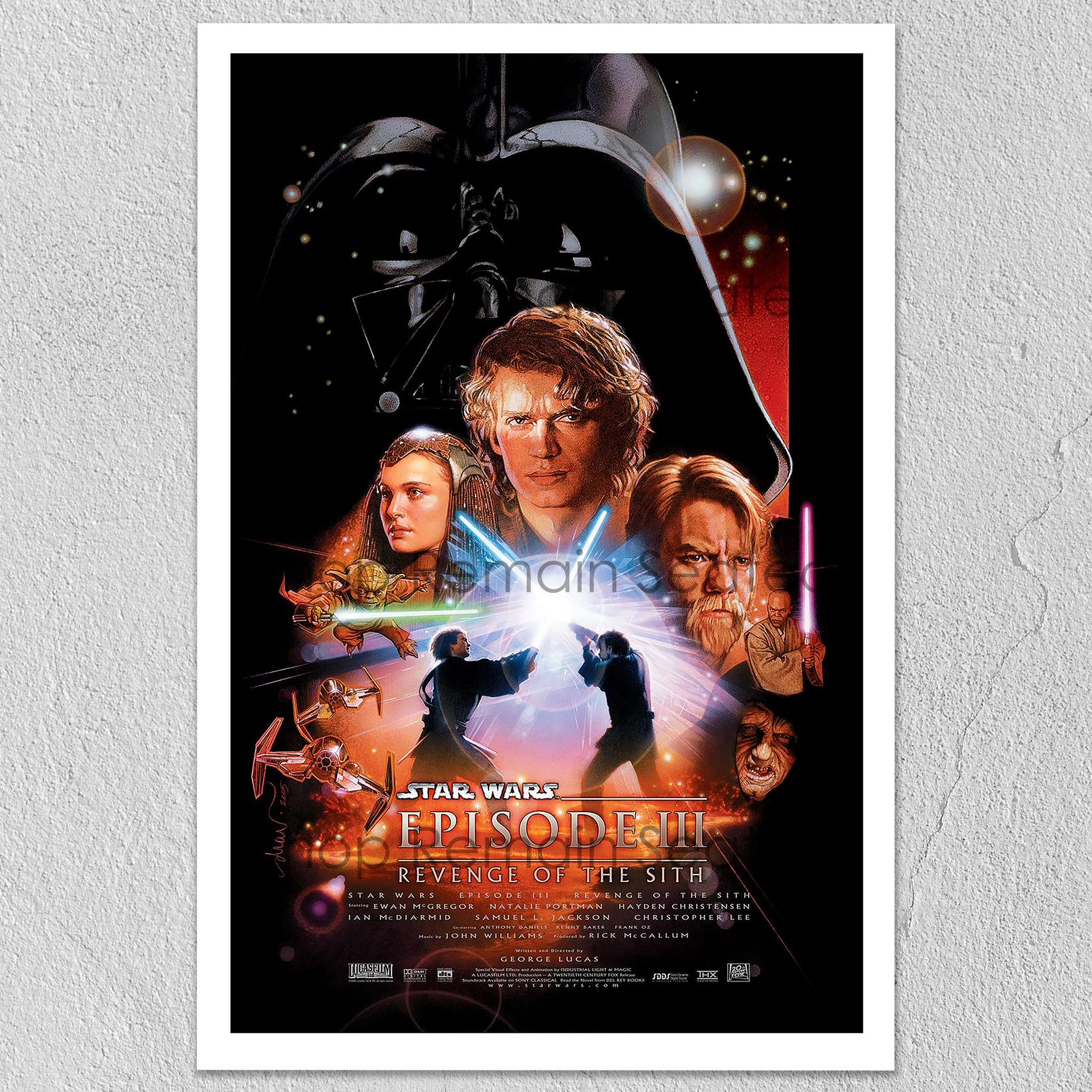 Star Wars Revenge of the Sith Theatrical Poster | Episode III 20th