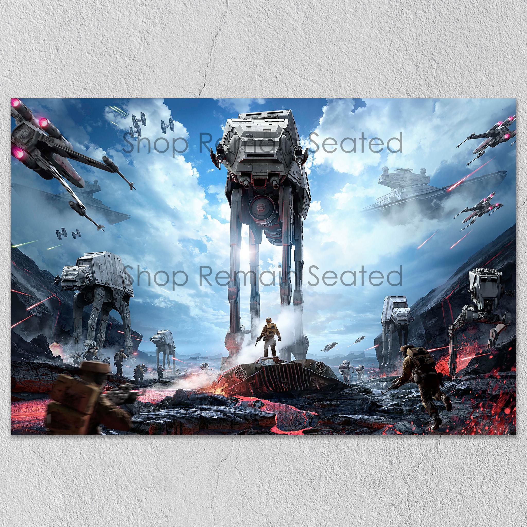 Star Wars Battlefront Poster | AT-AT Edge-to-edge Print | 2015
