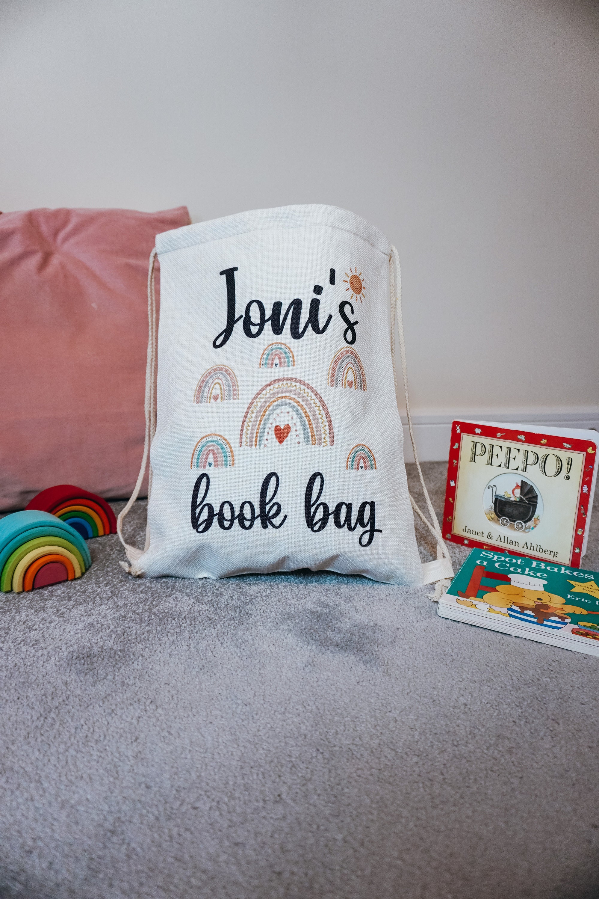 Personalised Book Bags for Children, Personalised for Teachers