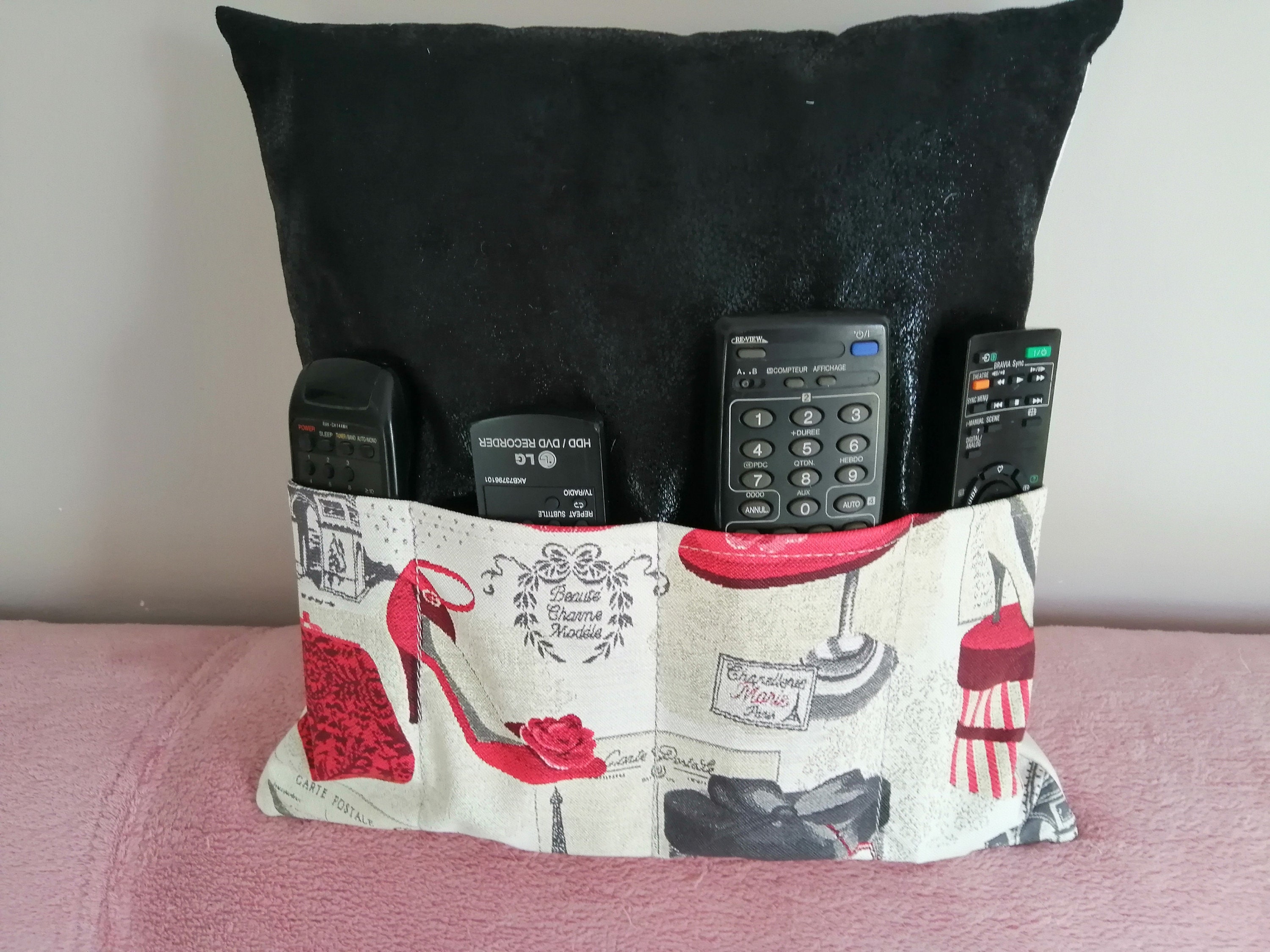 Coussin Deco Porte Telecommande