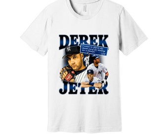 OldSchoolThreadz Derek Jeter Vintage Throwback T-Shirt