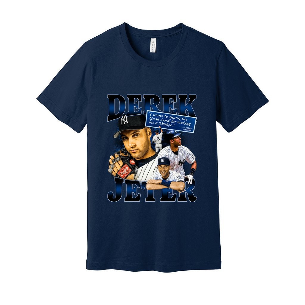 Derek Jeter Vintage Throwback T-shirt - Etsy