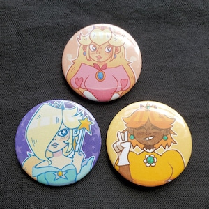 Mario Princess Buttons
