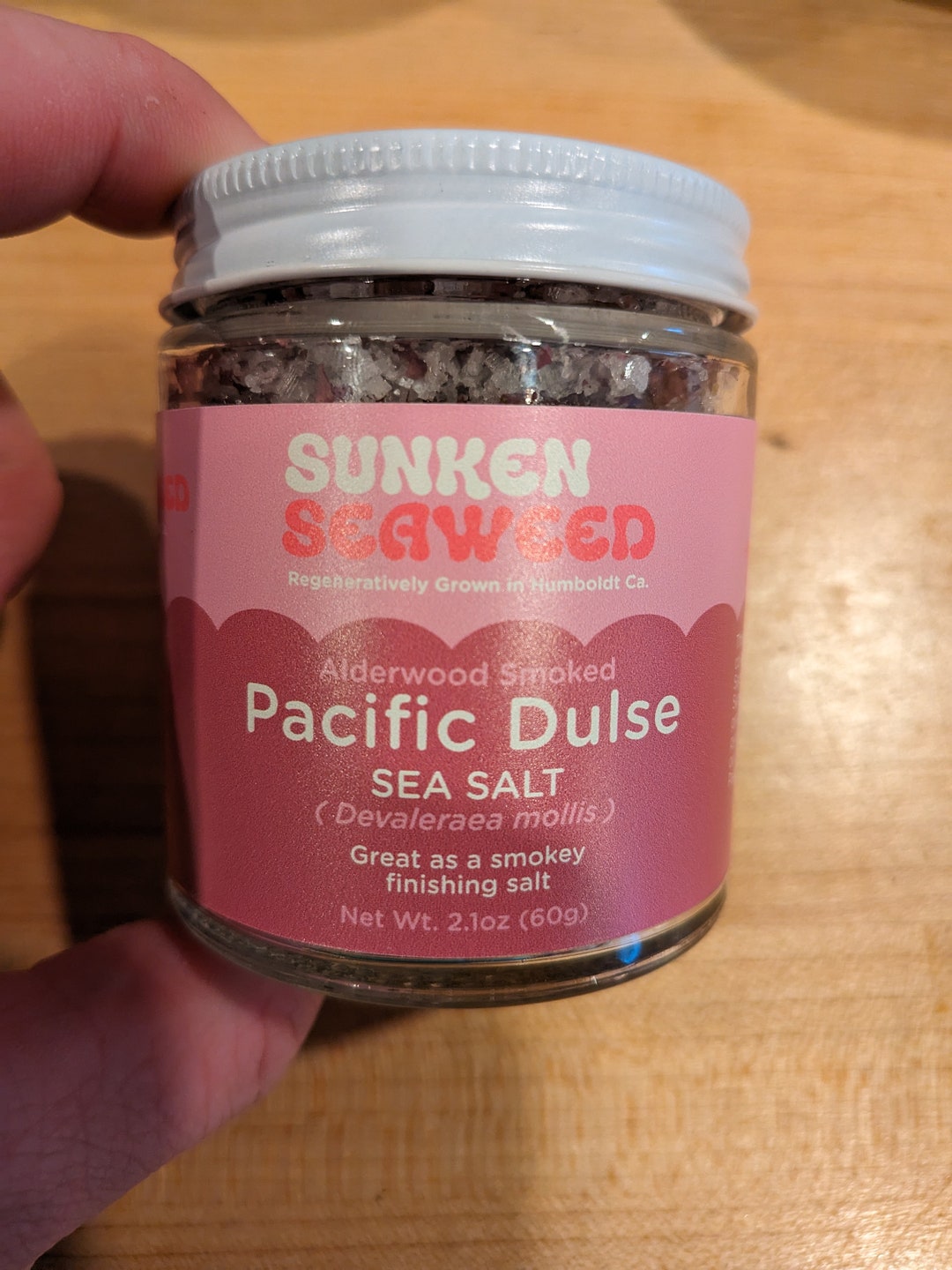 Pacific Dulse Sea Salt, A Smoked Finishing Salt, Flake Salt and Dried